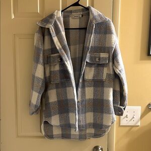 Purple Plaid Shacket